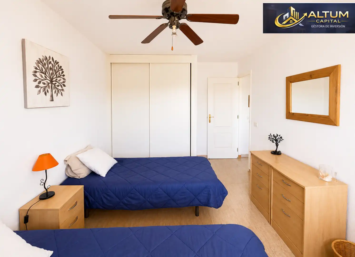 Bedroom of Flat for sale in Arona  with Furnished, Washing machine and Microwave
