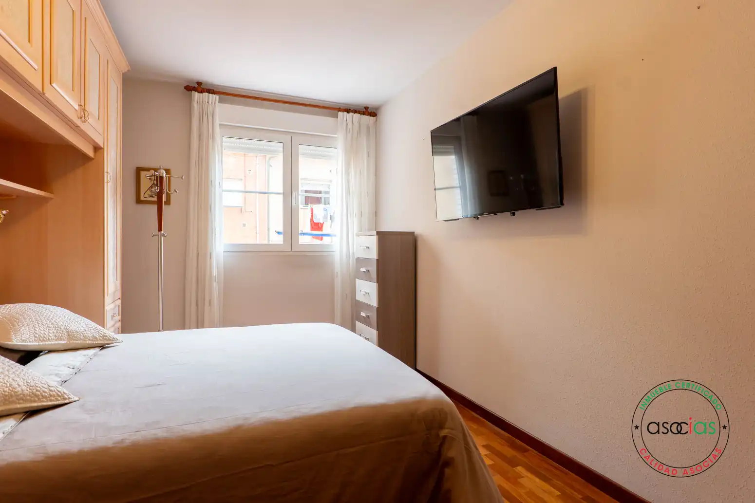 Bedroom of Flat for sale in Gijón   with Heating and Parquet flooring