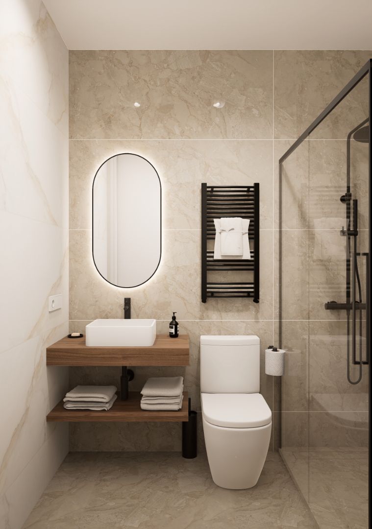 Bathroom of Flat for sale in  Madrid Capital  with Air Conditioner, Heating and Furnished
