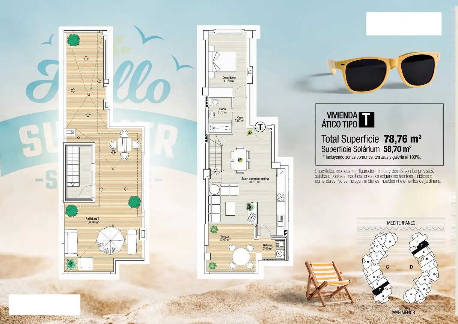 Penthouse with pool for sale in Playa de las Gaviotas - El Pedrucho, imagen 10