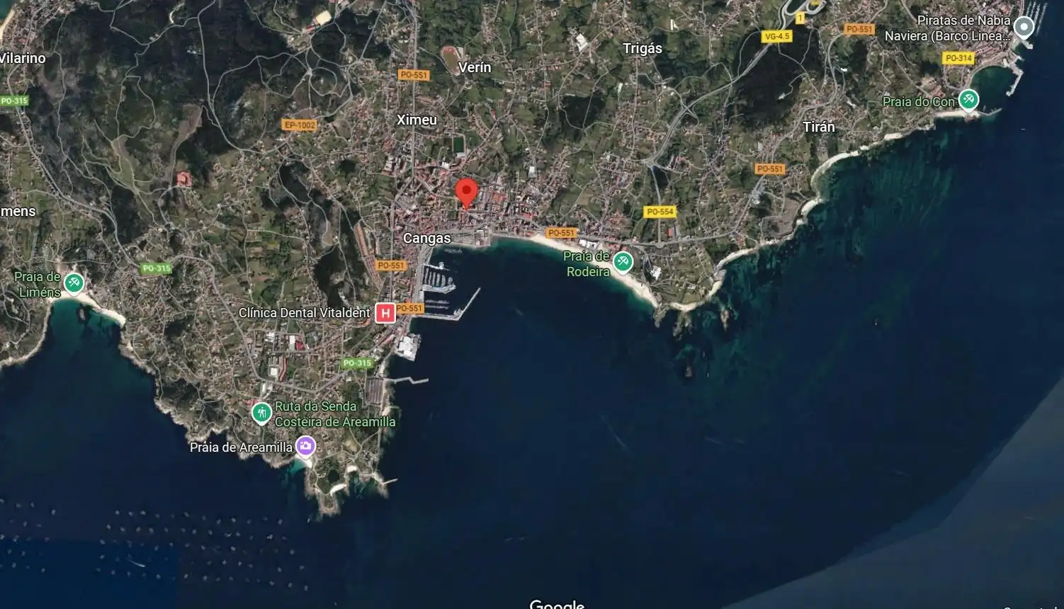 Vista exterior de Piso en venta en Cangas 