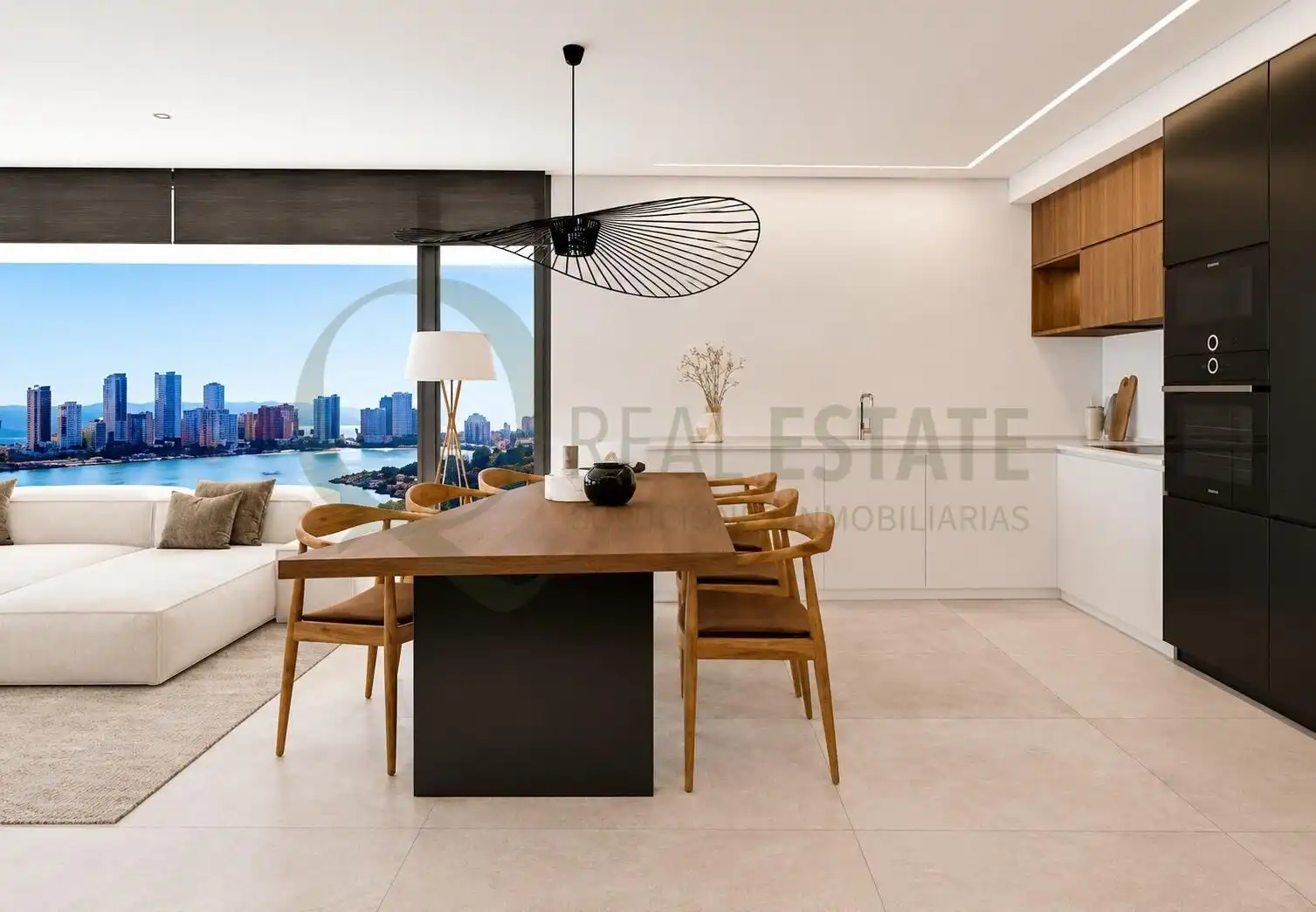 Comedor de Piso en venta en Calpe / Calp con Calefacción, Jardín privado y Terraza