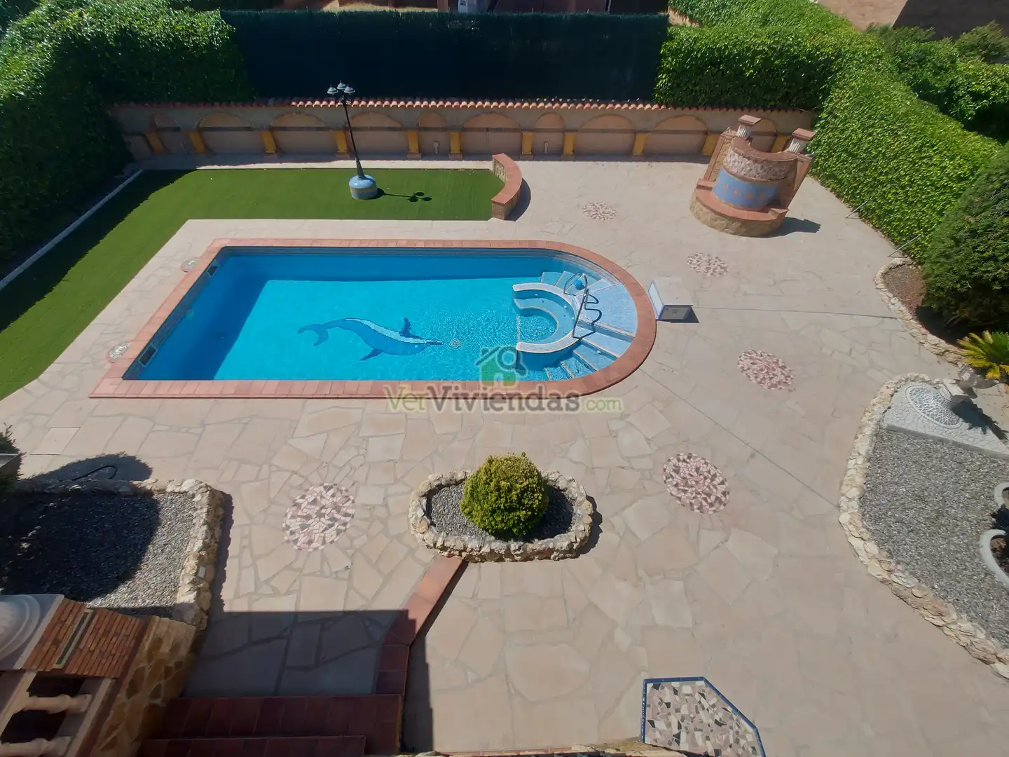 Swimming pool of Houses for sale in Olèrdola  with Air Conditioner, Heating and Private garden