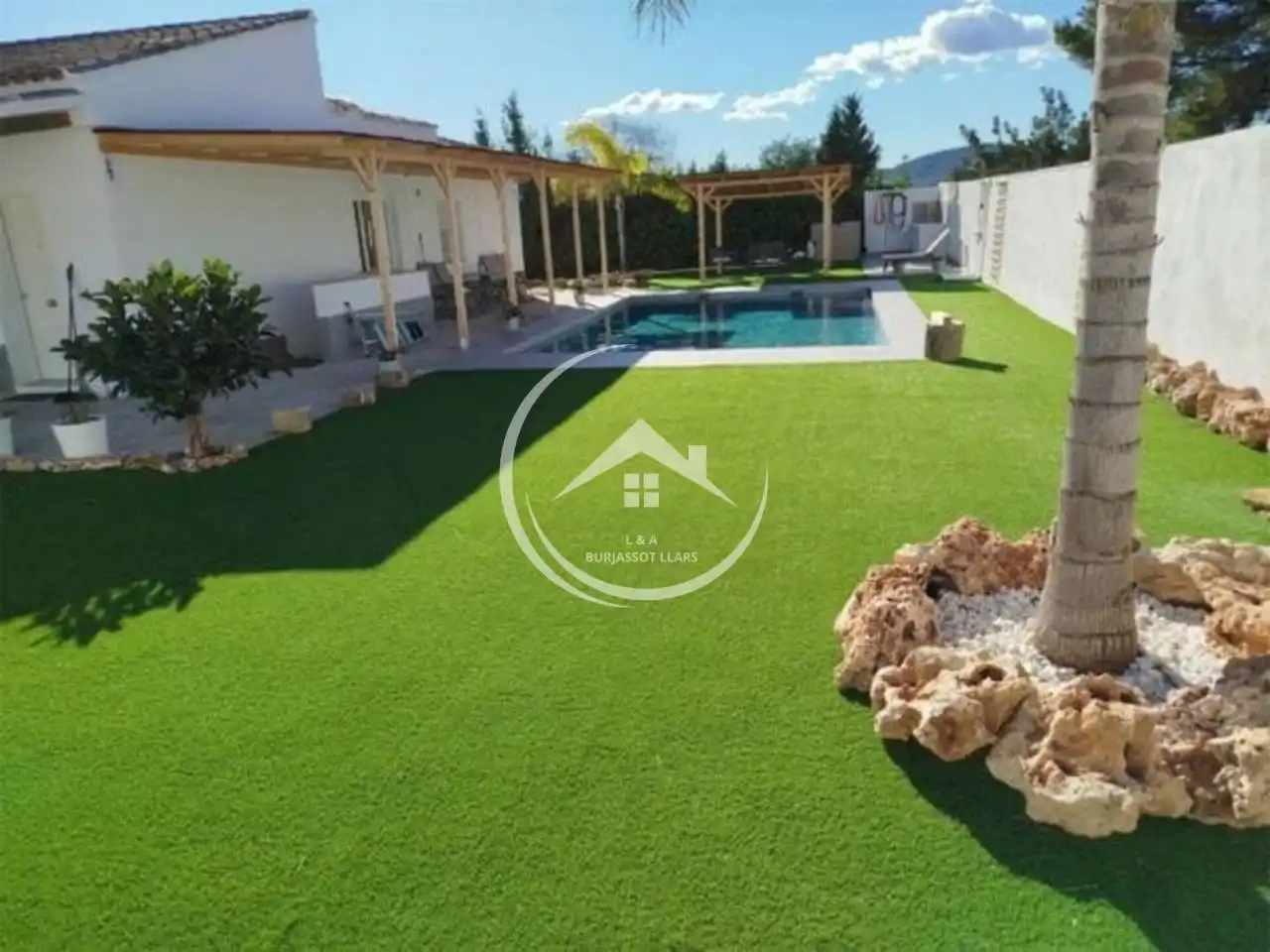 Jardí de Casa o xalet en venda en Riba-roja de Túria amb Aire condicionat, Jardí privat i Terrassa