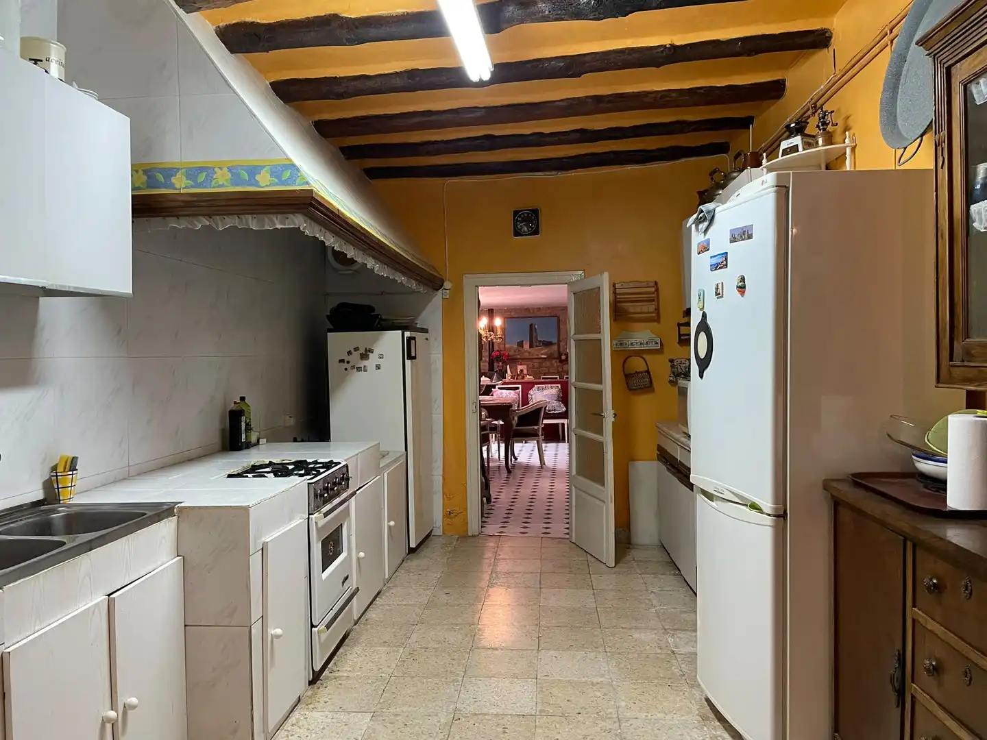 Cocina de Casa adosada en venta en Uncastillo con Terraza, Trastero y Amueblado