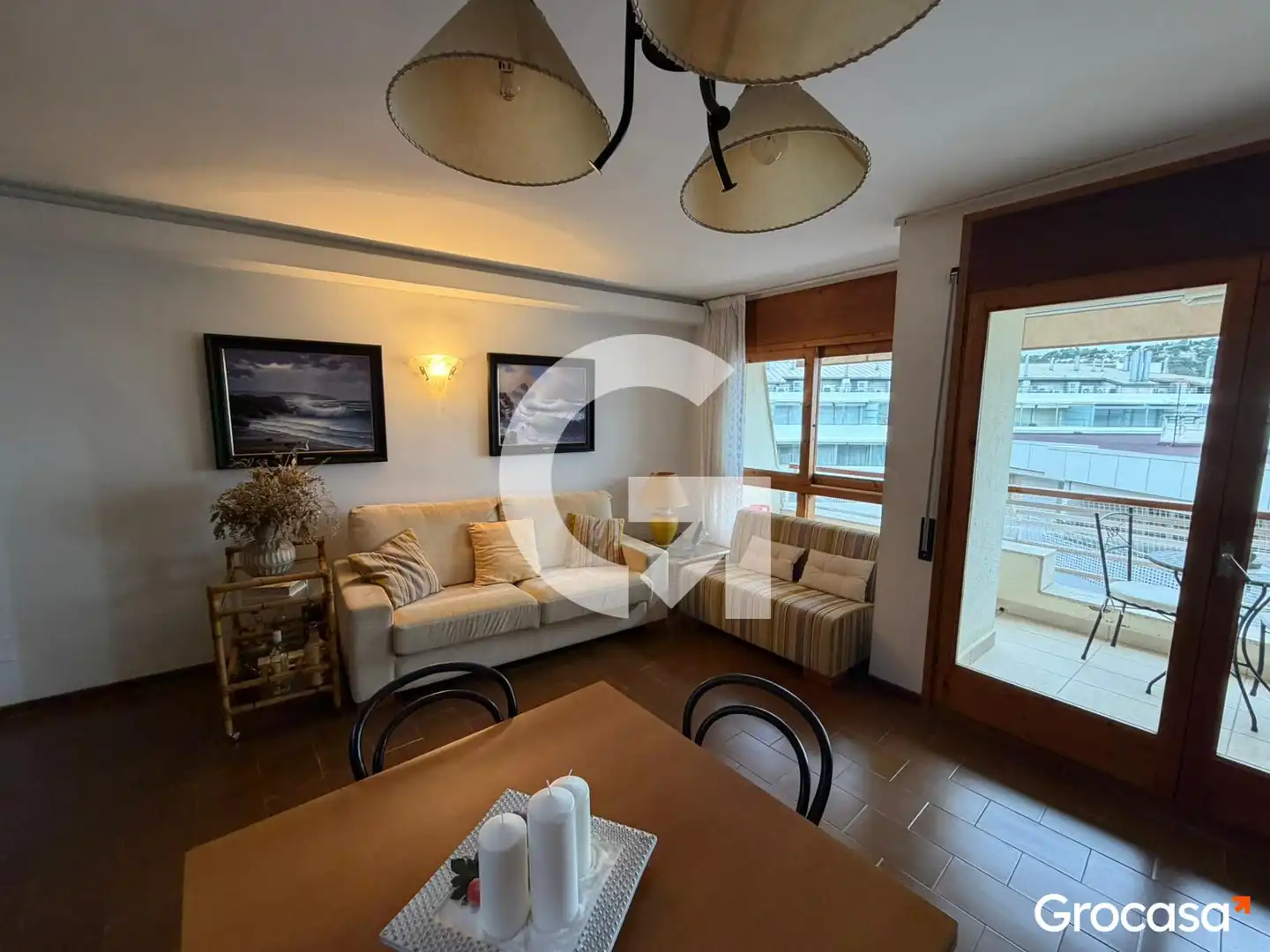Sala d'estar de Apartament en venda en Tossa de Mar amb Aire condicionat, Terrassa i Forn