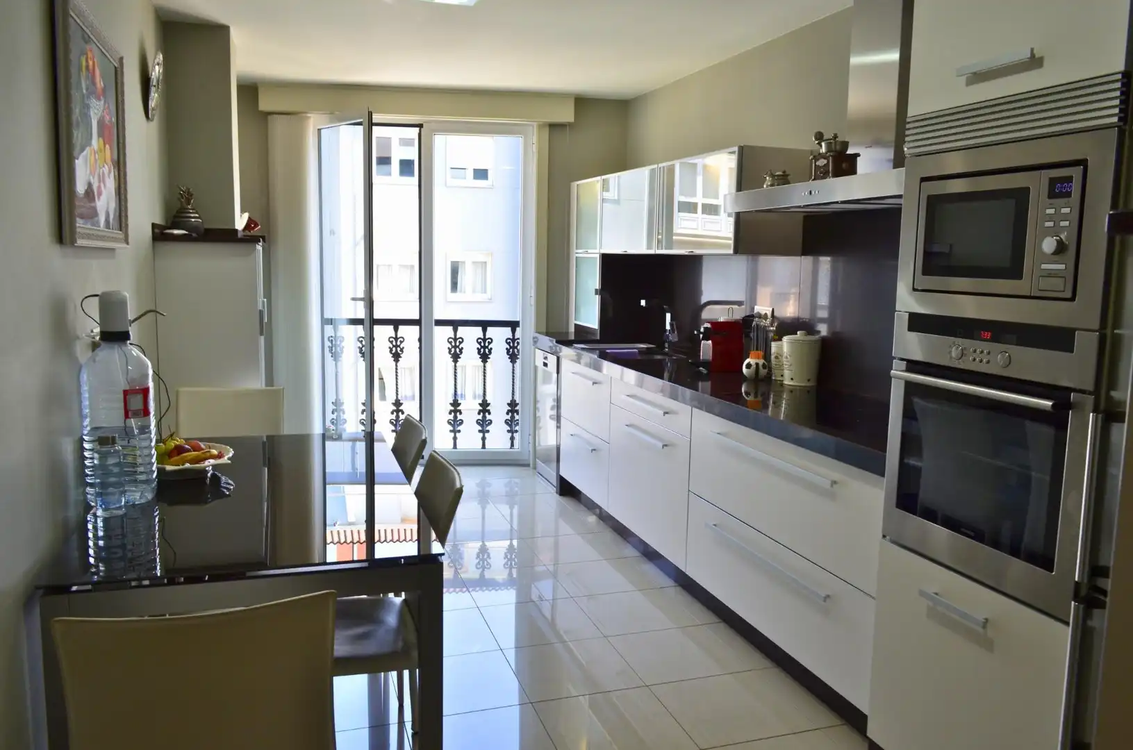 Kitchen of Flat for sale in Carballo  with Heating, Storage room and Furnished