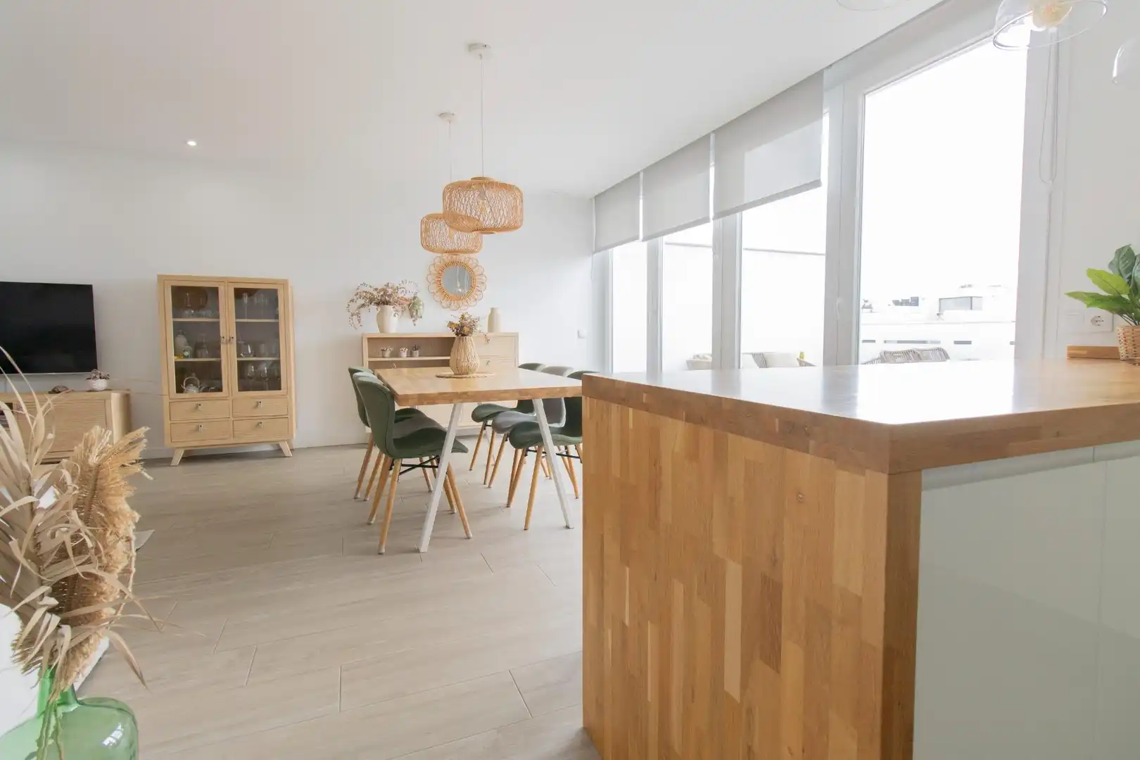 Dining room of Attic for sale in Rafelbuñol / Rafelbunyol  with Air Conditioner, Terrace and Storage room