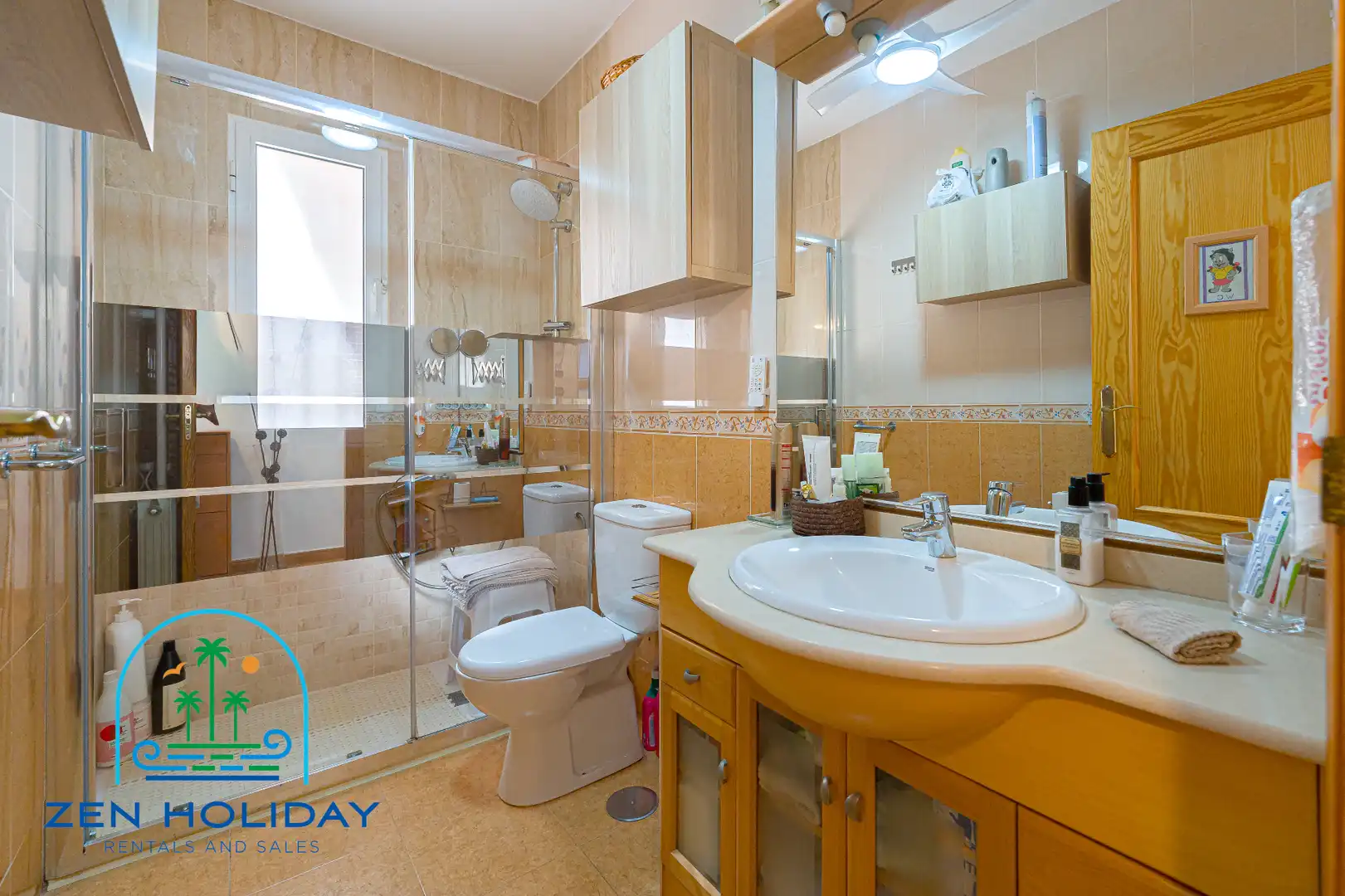 Baño de Casa adosada en venta en Busot con Aire acondicionado, Calefacción y Jardín privado