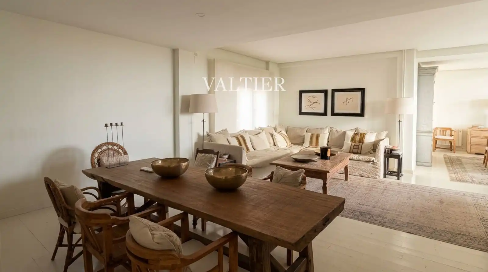 Sala de estar de Ático de alquiler en Retiro