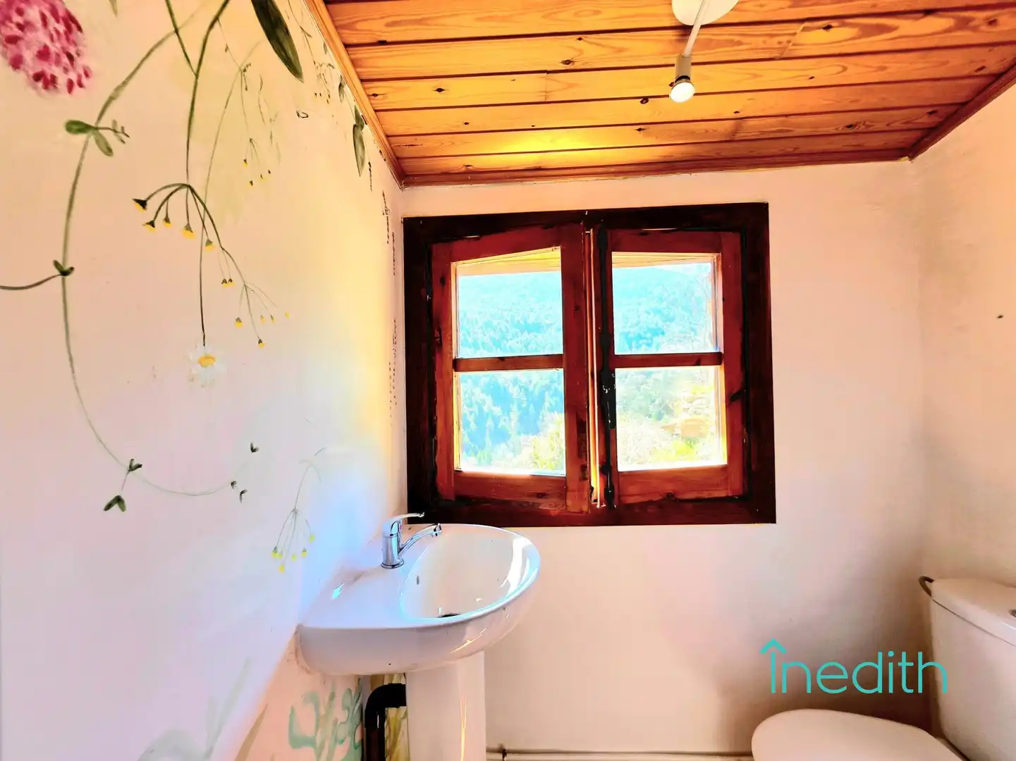 Bany de Casa o xalet en venda en El Pont de Bar amb Aire condicionat, Jardí privat i Terrassa