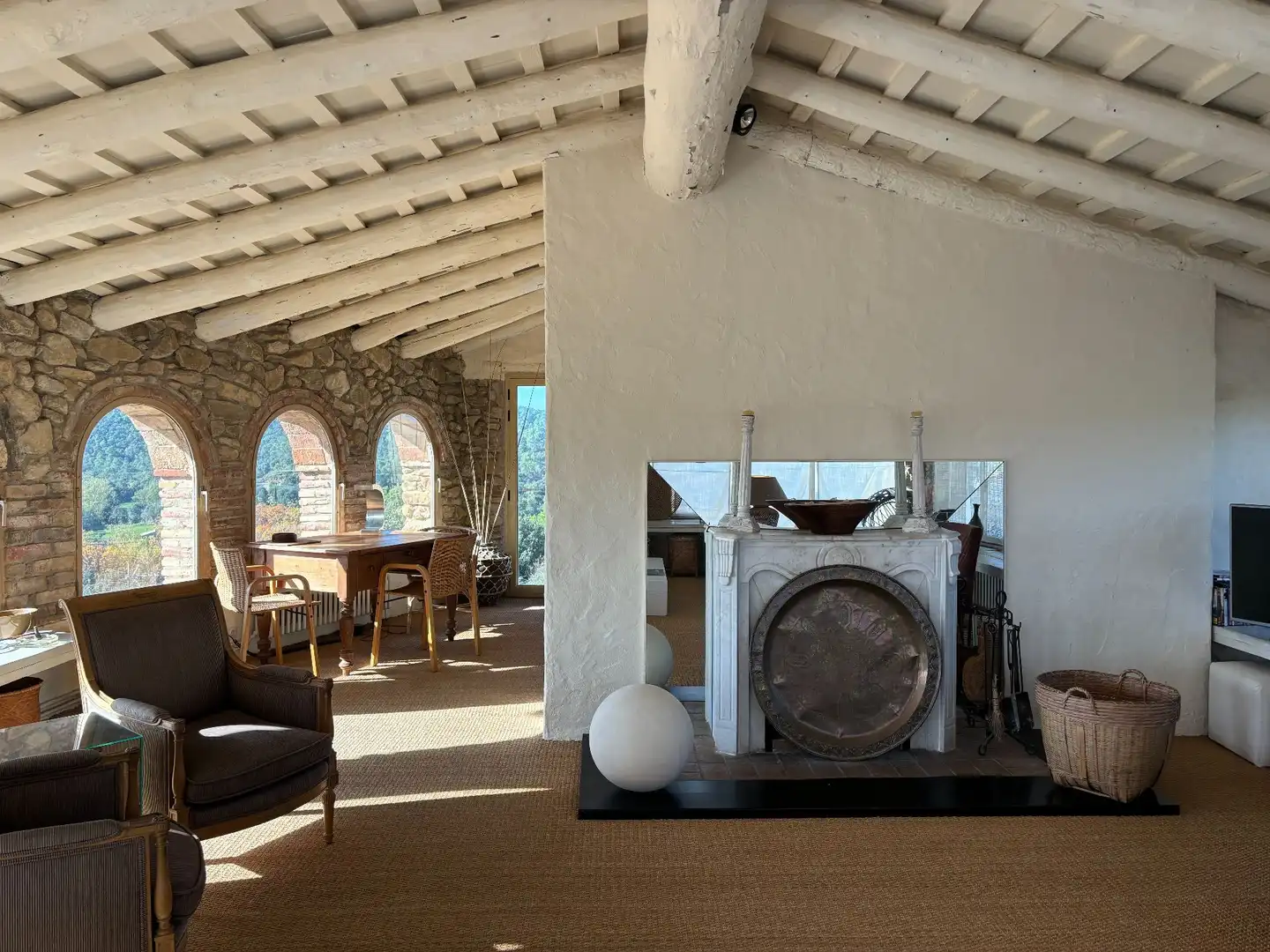 Sala de estar de Finca rústica en venta en Madremanya con Calefacción, Terraza y Trastero