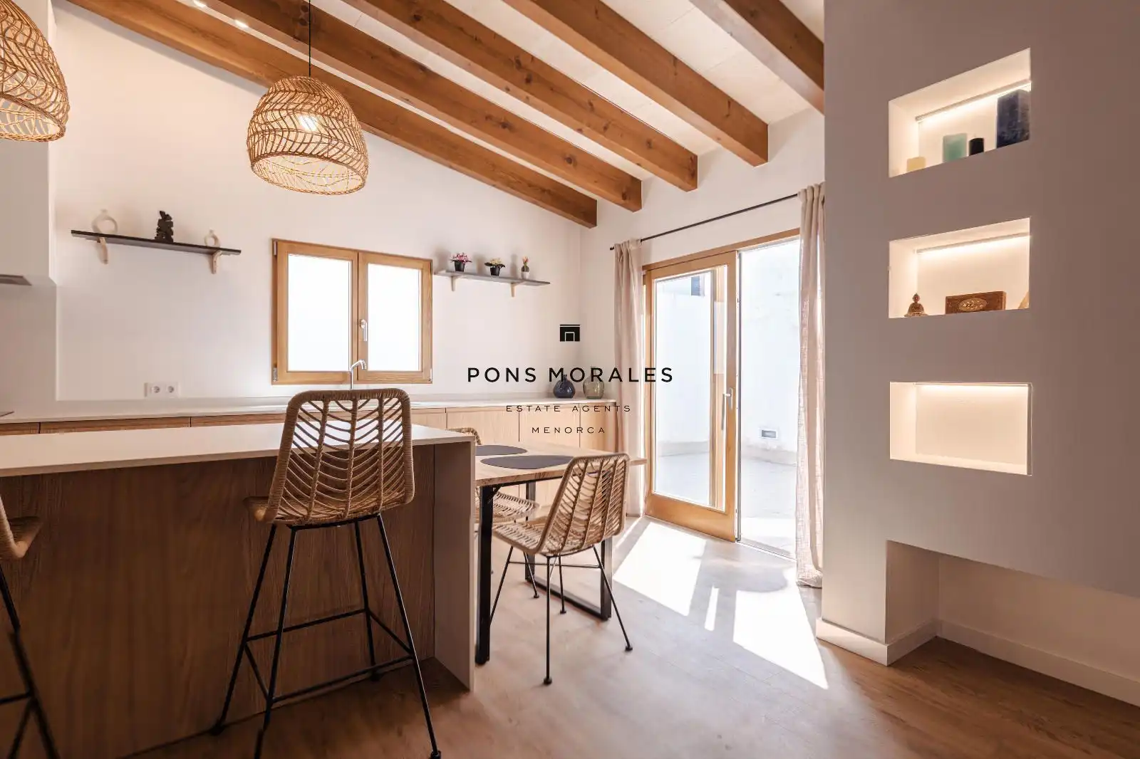 Küche von Wohnung zum Verkauf in Ciutadella de Menorca mit Klimaanlage, Heizung und Terrasse