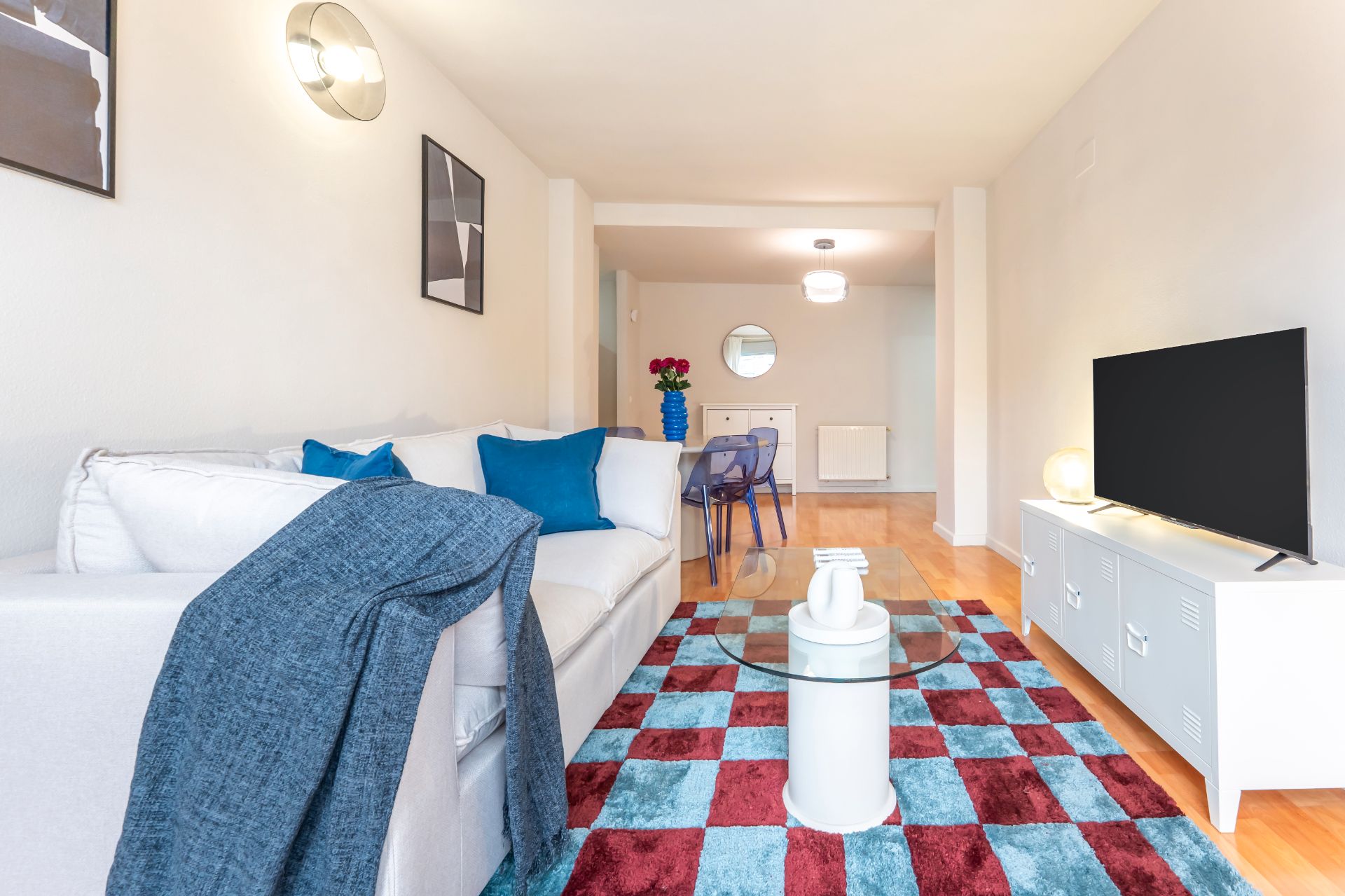 Bedroom of Flat to rent in  Madrid Capital  with Air Conditioner, Heating and Parquet flooring