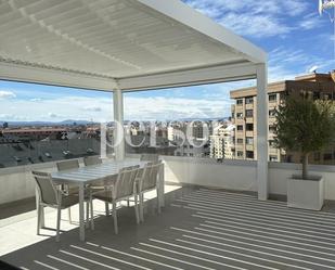 Terrace of Attic to rent in  Valencia Capital  with Air Conditioner, Terrace and Swimming Pool
