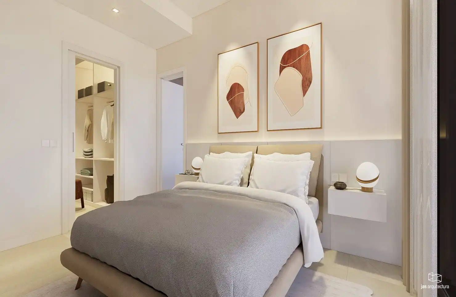 Bedroom of Apartments for sale in Calpe / Calp  with Furnished and Community pool