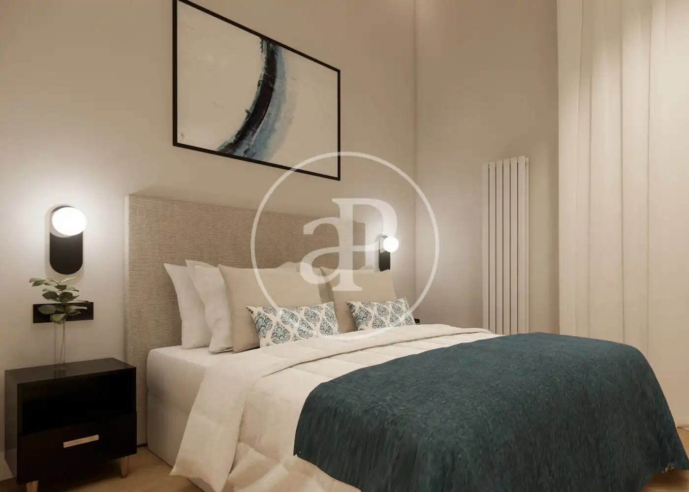Bedroom of Flat for sale in Madrid  with Air Conditioner, Heating and Furnished