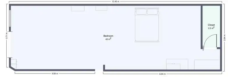 Schlafzimmer von Geschaftsraum zur Miete in Málaga