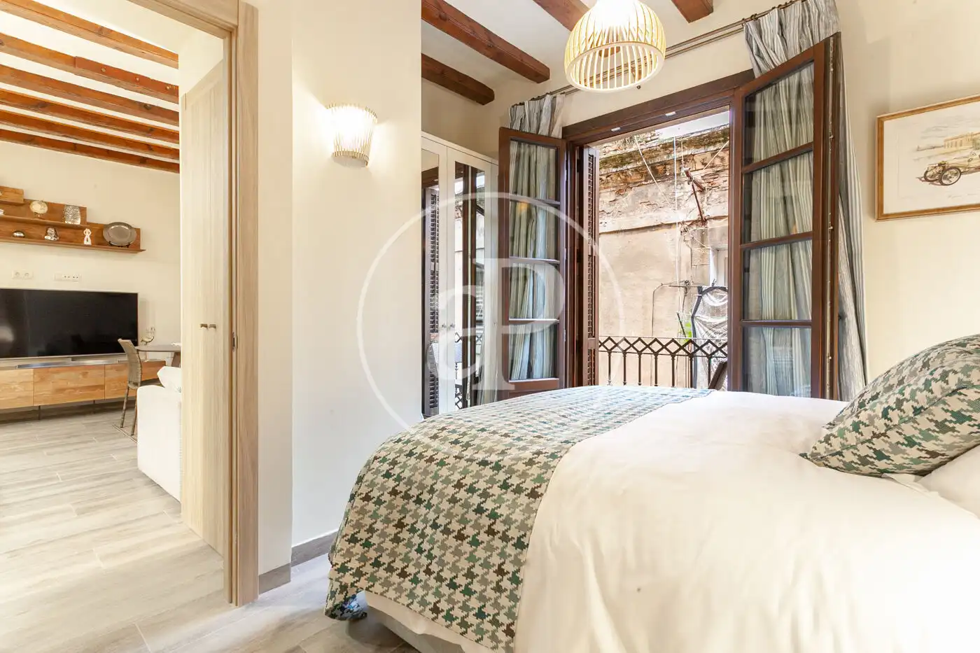 Bedroom of Flat for rent in Barcelona  with Air Conditioner, Heating and Furnished