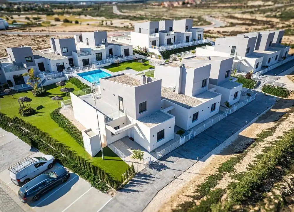 Vista exterior de Casa adosada en venta en Murcia con Aire acondicionado, Calefacción y Jardín privado