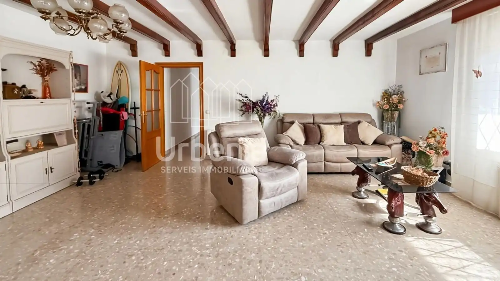 Living room of Flat for sale in Calella  with Heating, Private garden and Terrace