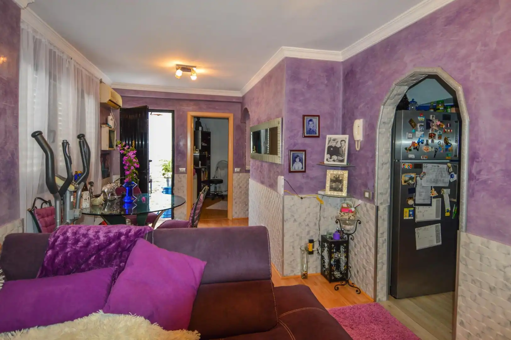 Wohnzimmer von Maisonette zum Verkauf in Mogán mit Klimaanlage, Privatgarten und Terrasse