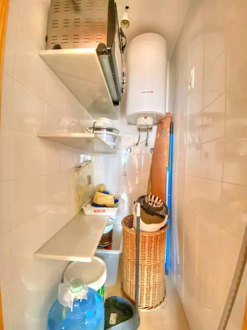 Cuina de Apartament de lloguer en Vélez-Málaga amb Terrassa, Moblat i Piscina comunitària