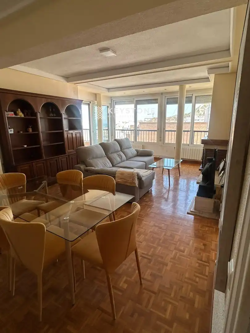 Wohnzimmer von Wohnung zur Miete in Alicante / Alacant mit Klimaanlage, Heizung und Terrasse
