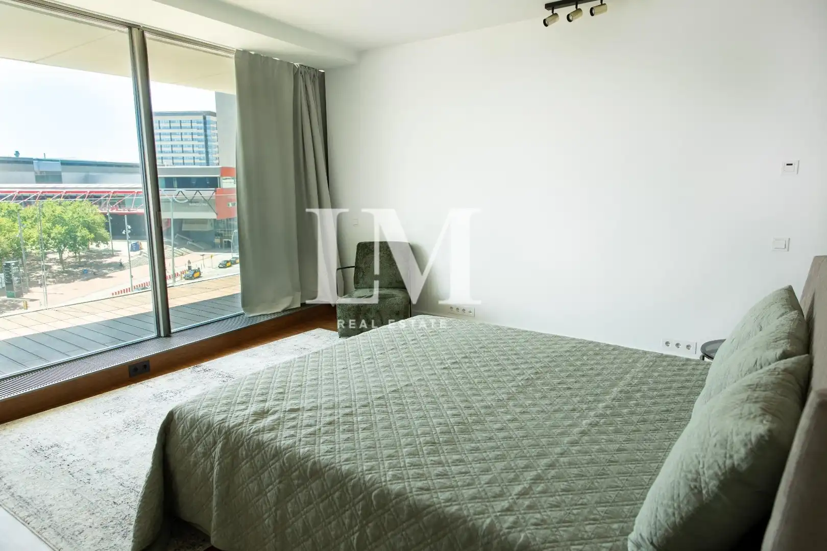 Bedroom of Apartments for rent in Barcelona  with Air Conditioner, Private garden and Terrace
