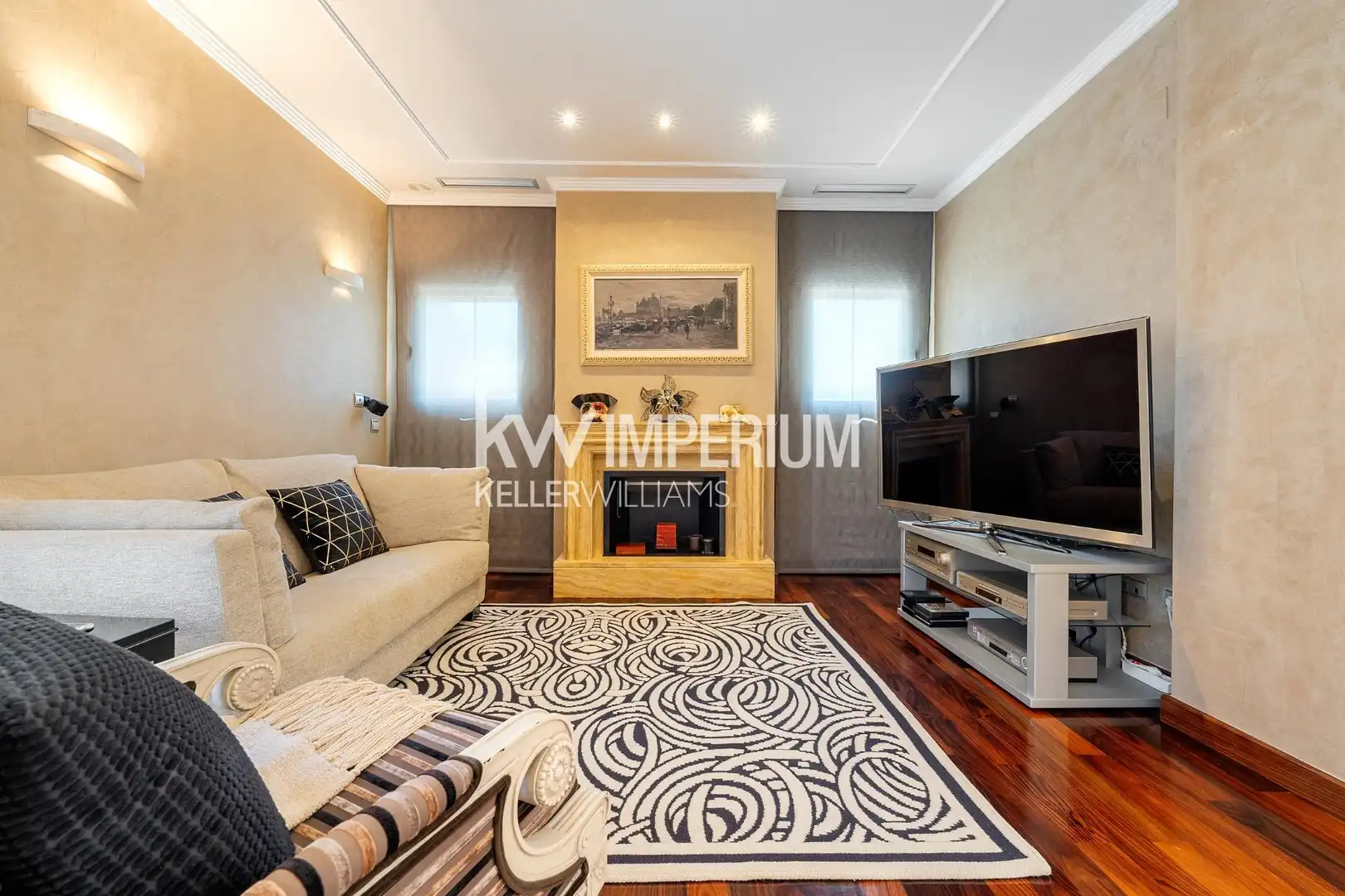 Living room of Houses for sale in Cambrils  with Air Conditioner, Private garden and Terrace