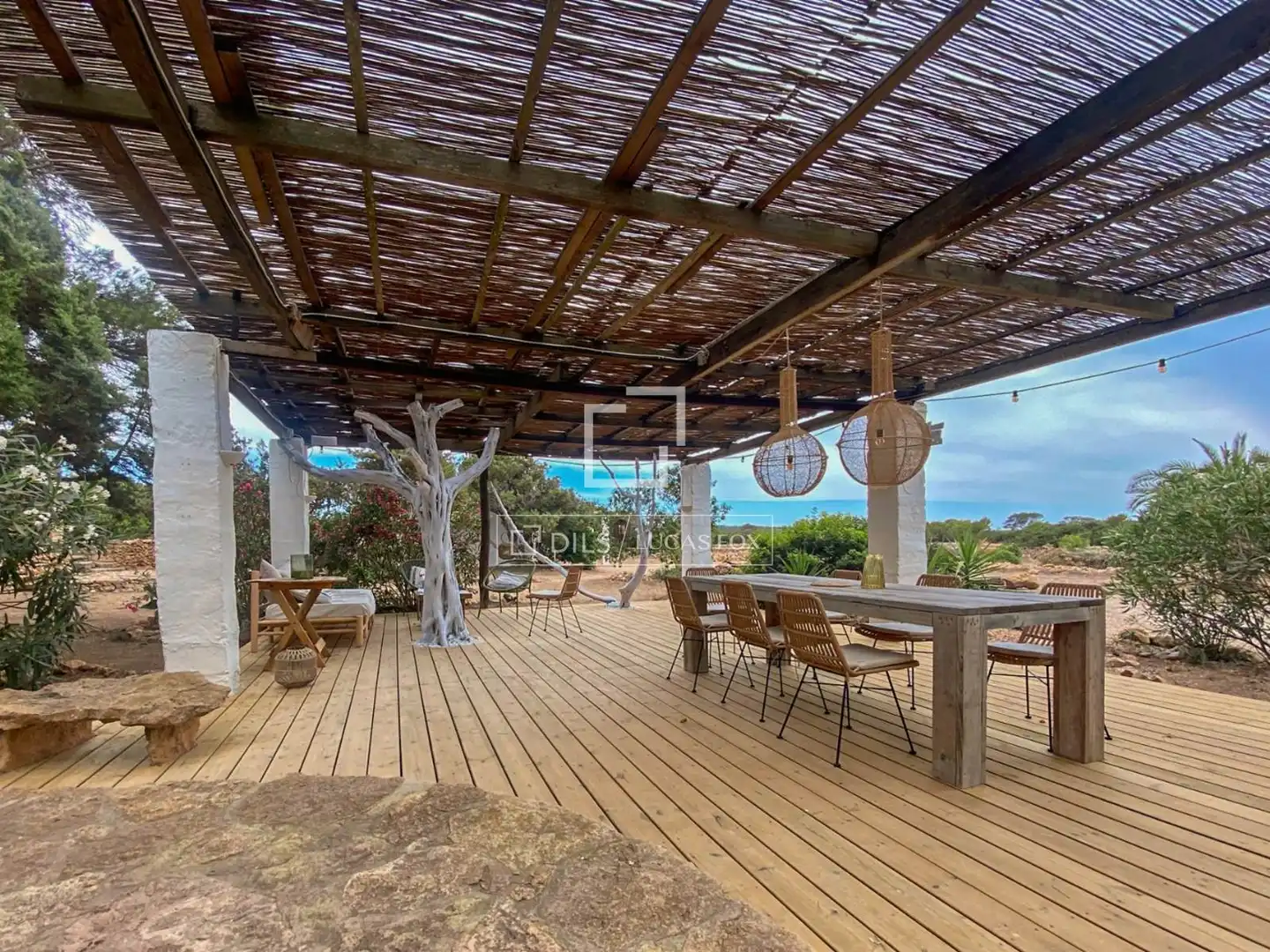 Terrassa de Casa o xalet en venda en Formentera amb Aire condicionat, Jardí privat i Piscina