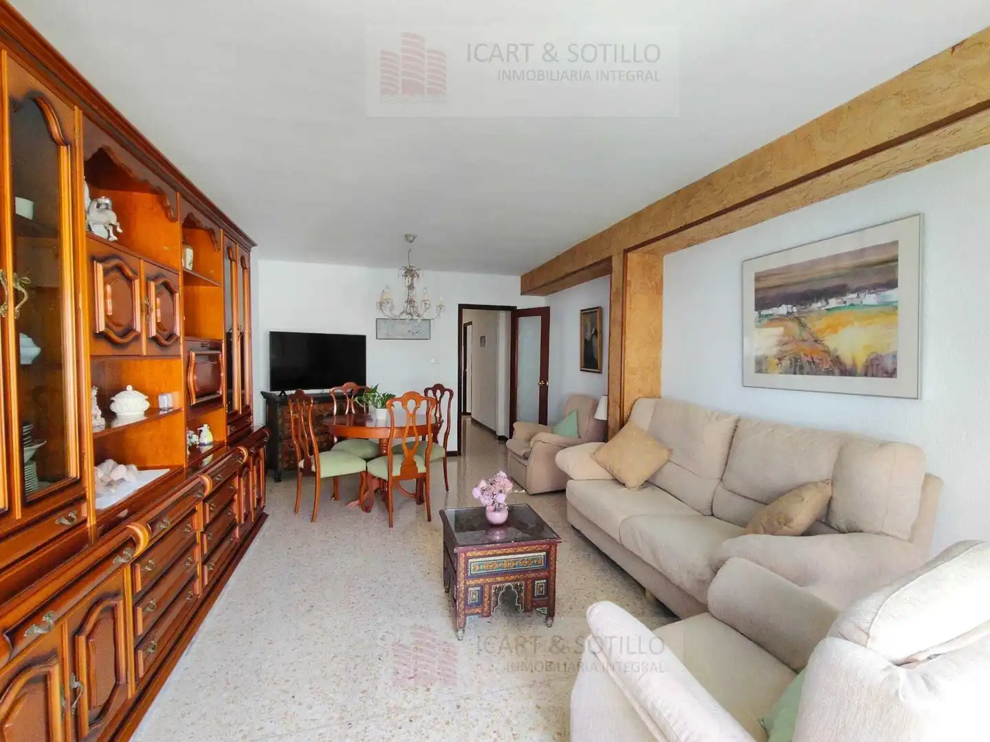 Sala de estar de Piso en venta en Vinaròs con Calefacción y Amueblado