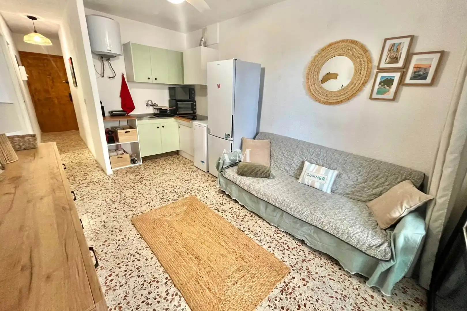 Kitchen of Flat for rent in Torrevieja  with Heating, Terrace and Furnished