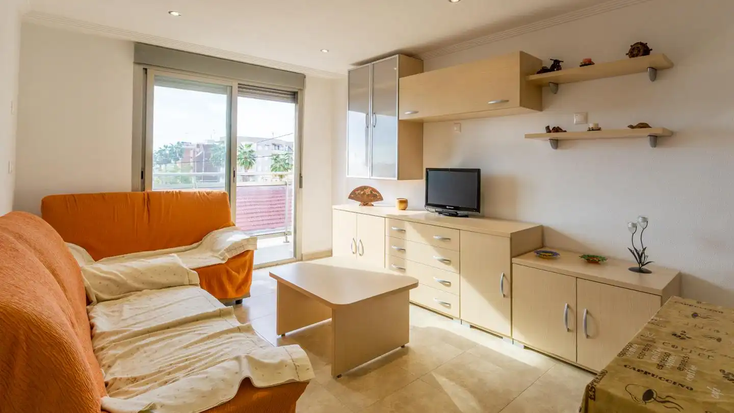 Schlafzimmer von Wohnung zum Verkauf in Santa Pola mit Klimaanlage, Terrasse und Schwimmbad