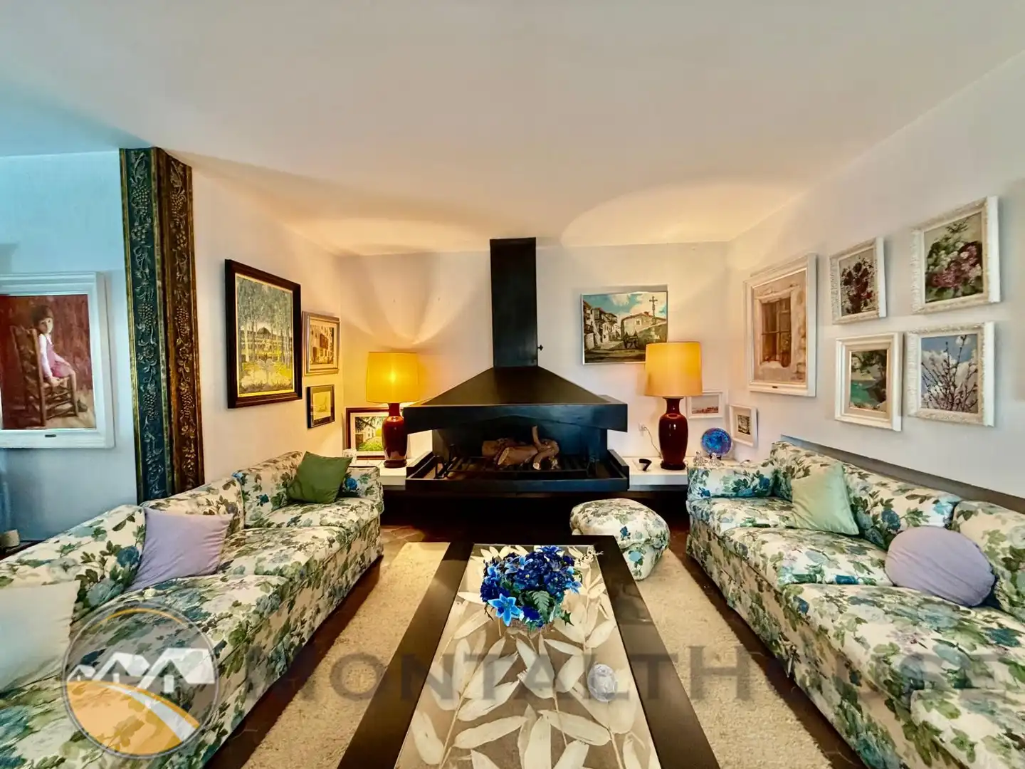 Sala de estar de Casa o chalet en venta en Sant Andreu de Llavaneres con Calefacción, Jardín privado y Parquet