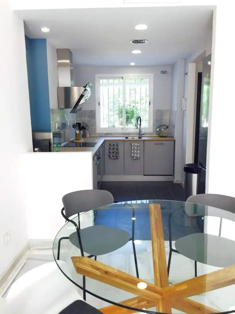 Kitchen of Attic for rent in Marbella  with Air Conditioner, Terrace and Swimming Pool