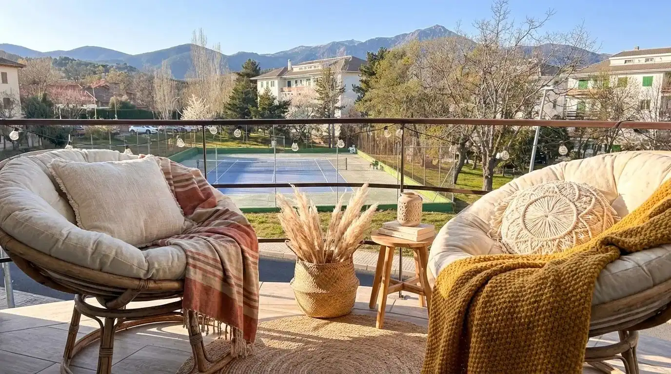 Terrassa de Casa o xalet en venda en Becerril de la Sierra amb Aire condicionat, Calefacció i Jardí privat