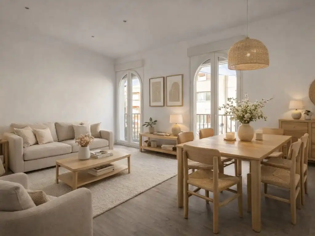Sala de estar de Piso de alquiler en Madrid con Aire acondicionado, Calefacción y Horno