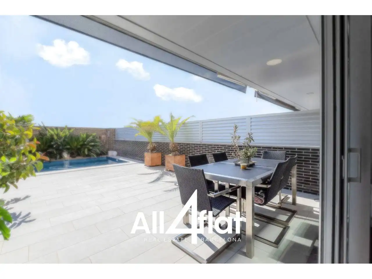 Terraza de Casa o chalet de alquiler en L'Hospitalet de Llobregat con Aire acondicionado, Calefacción y Jardín privado