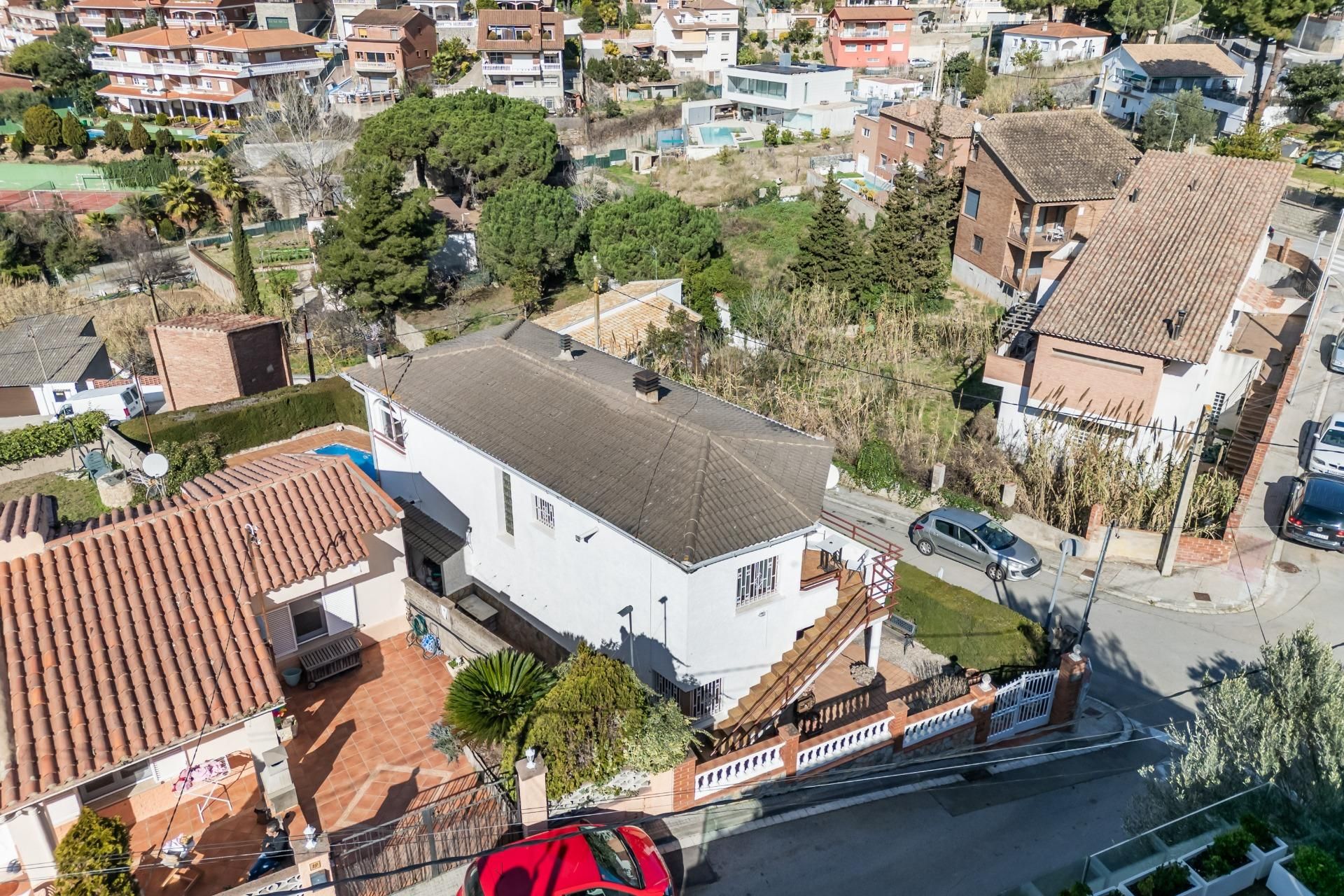 Exterior view of House or chalet for sale in Sant Fost de Campsentelles  with Heating, Private garden and Terrace