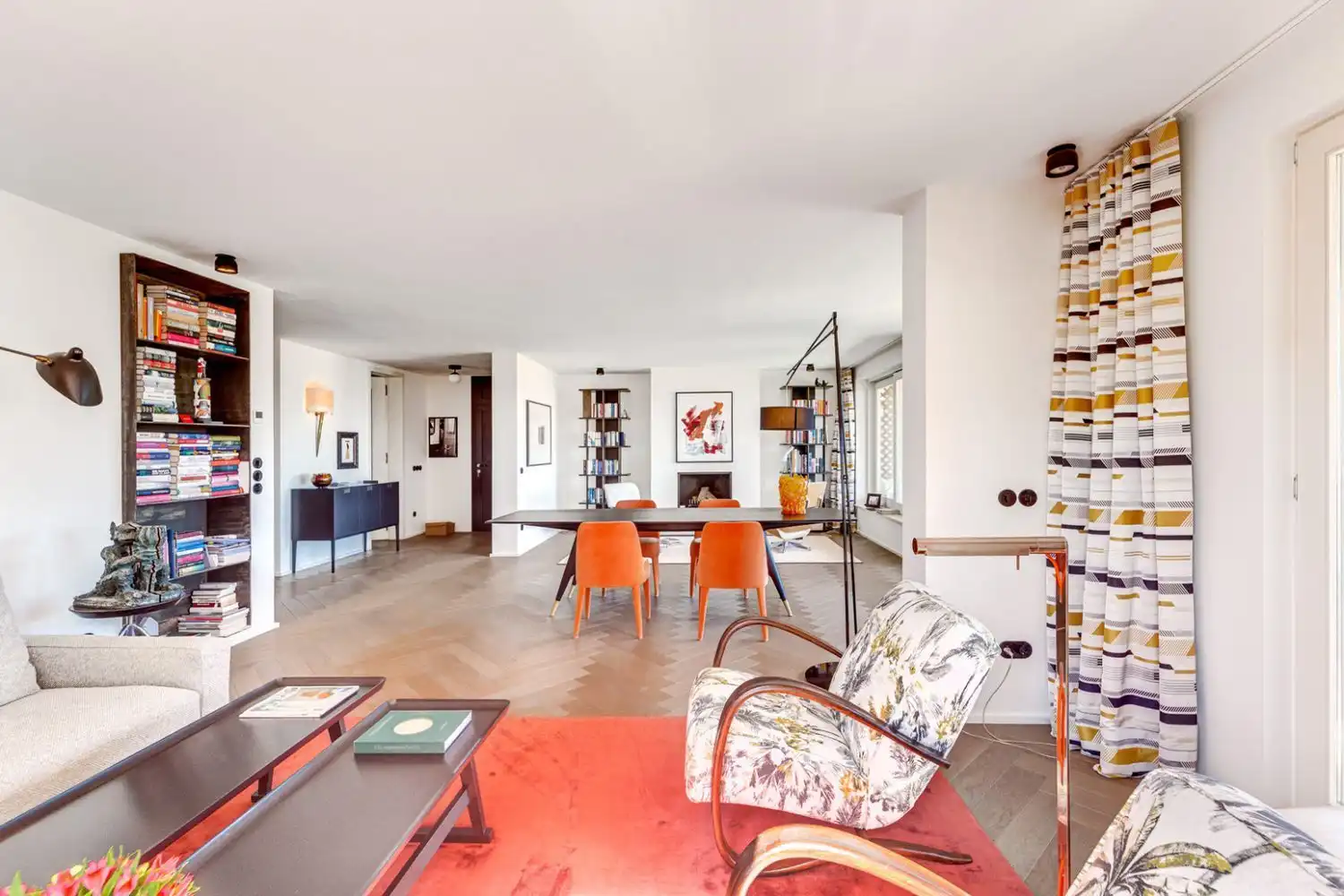 Living room of Flat for sale in  Palma de Mallorca  with Air Conditioner, Private garden and Parquet flooring