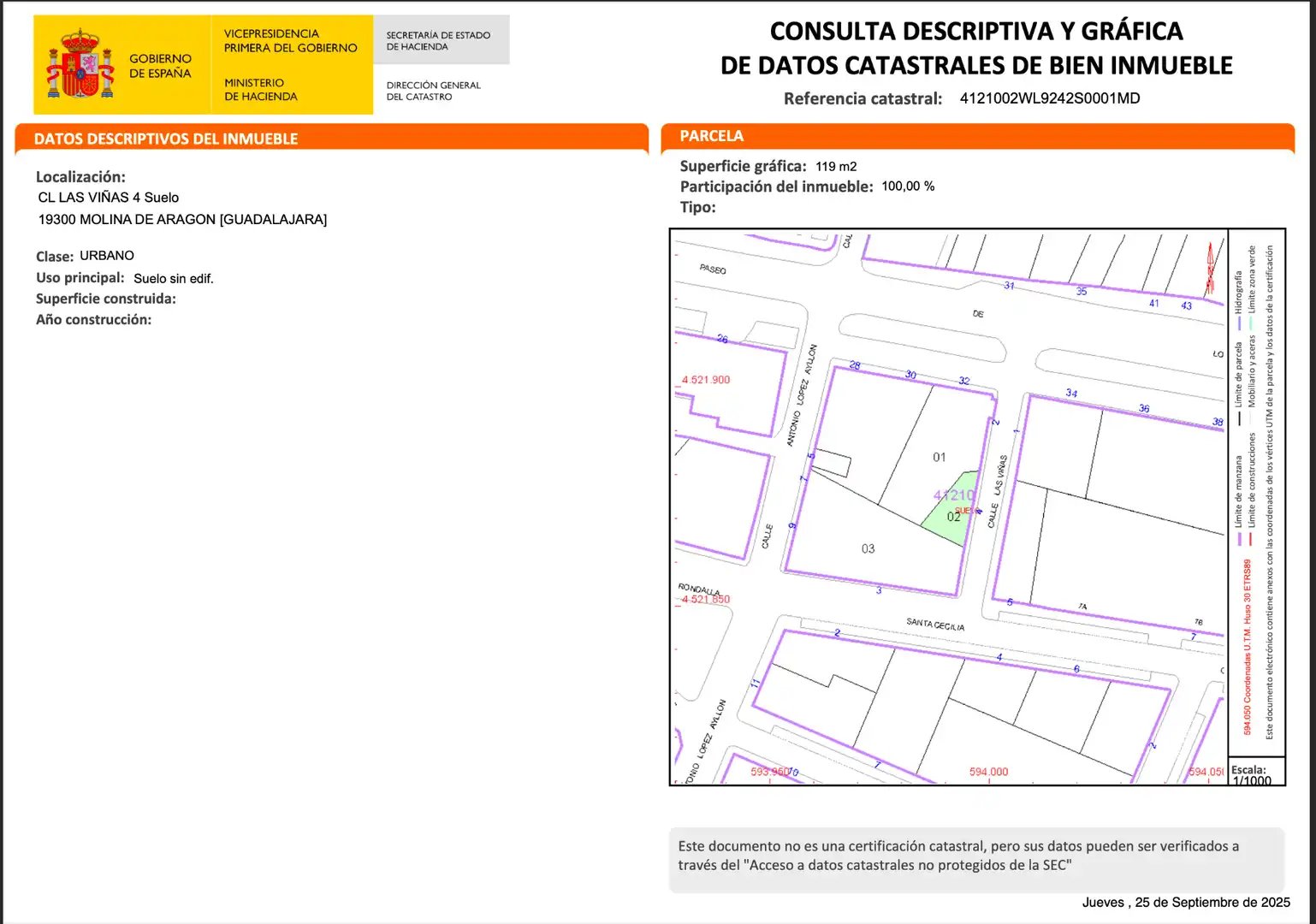 Terreno residenziale in vendita a Calle las Viñas 4, imagen 2
