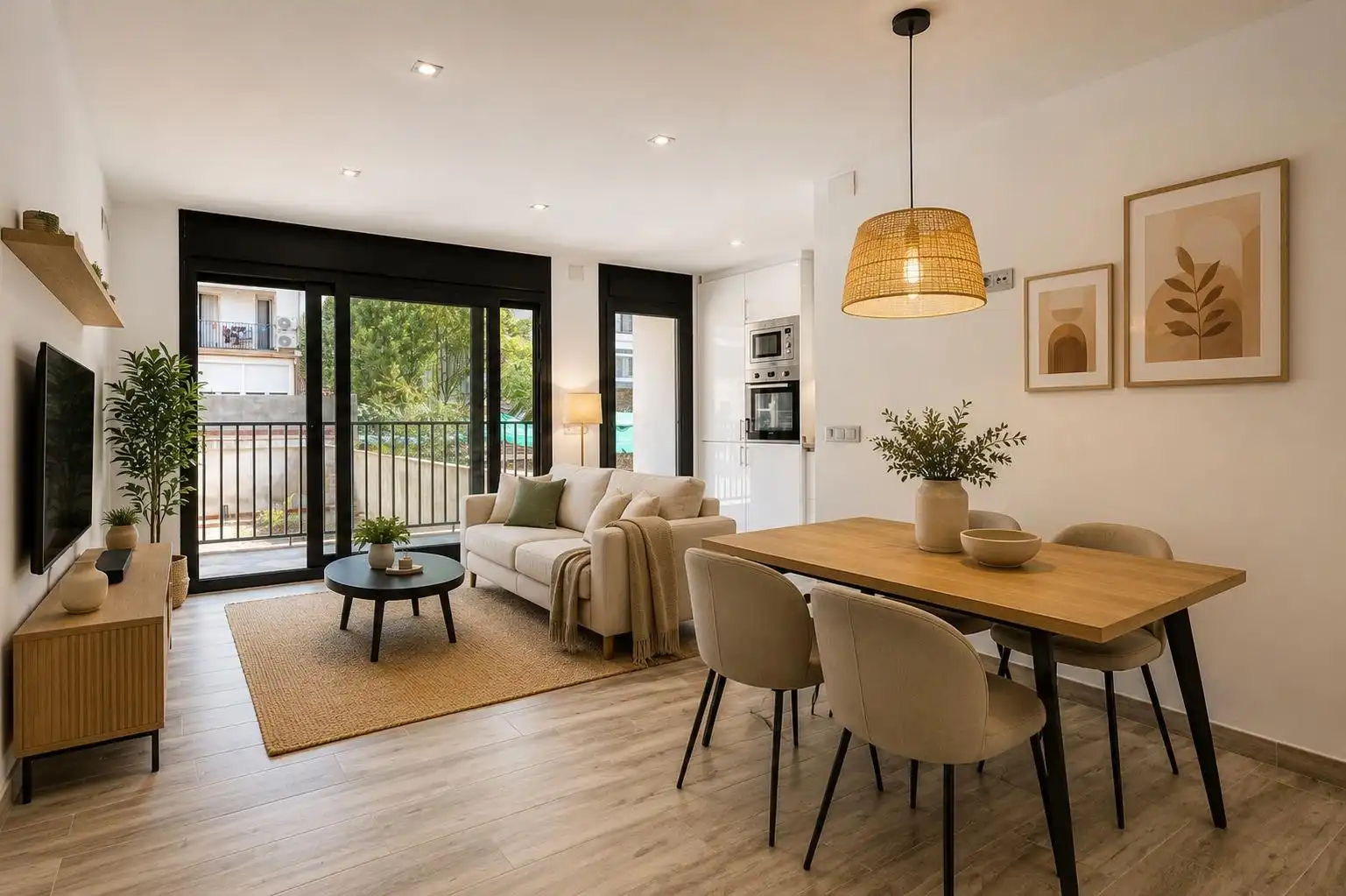 Wohnzimmer von Wohnung zum Verkauf in Igualada mit Klimaanlage, Privatgarten und Terrasse