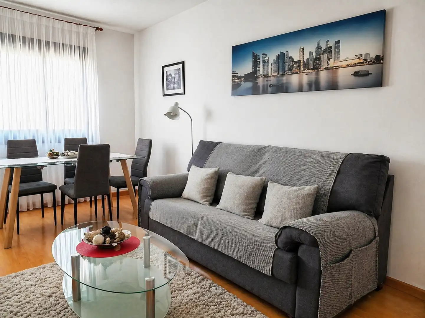 Sala de estar de Piso de alquiler en Santander con Calefacción, Amueblado y Horno