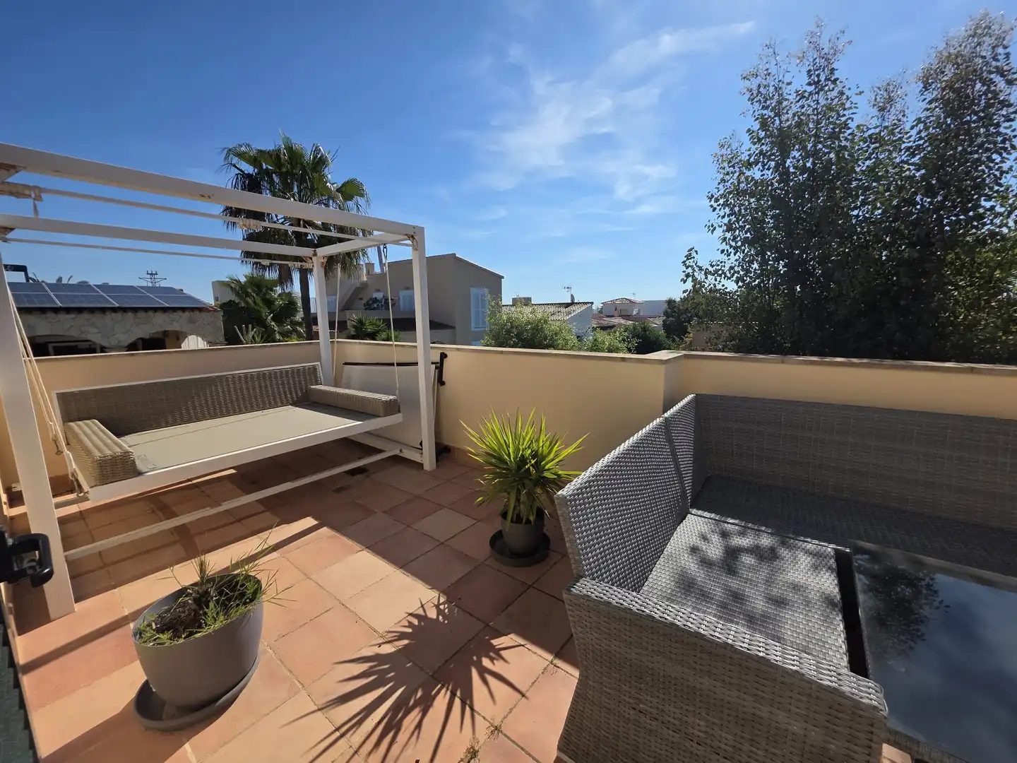 Terraza de Finca rústica en venta en Campos con Aire acondicionado, Calefacción y Piscina