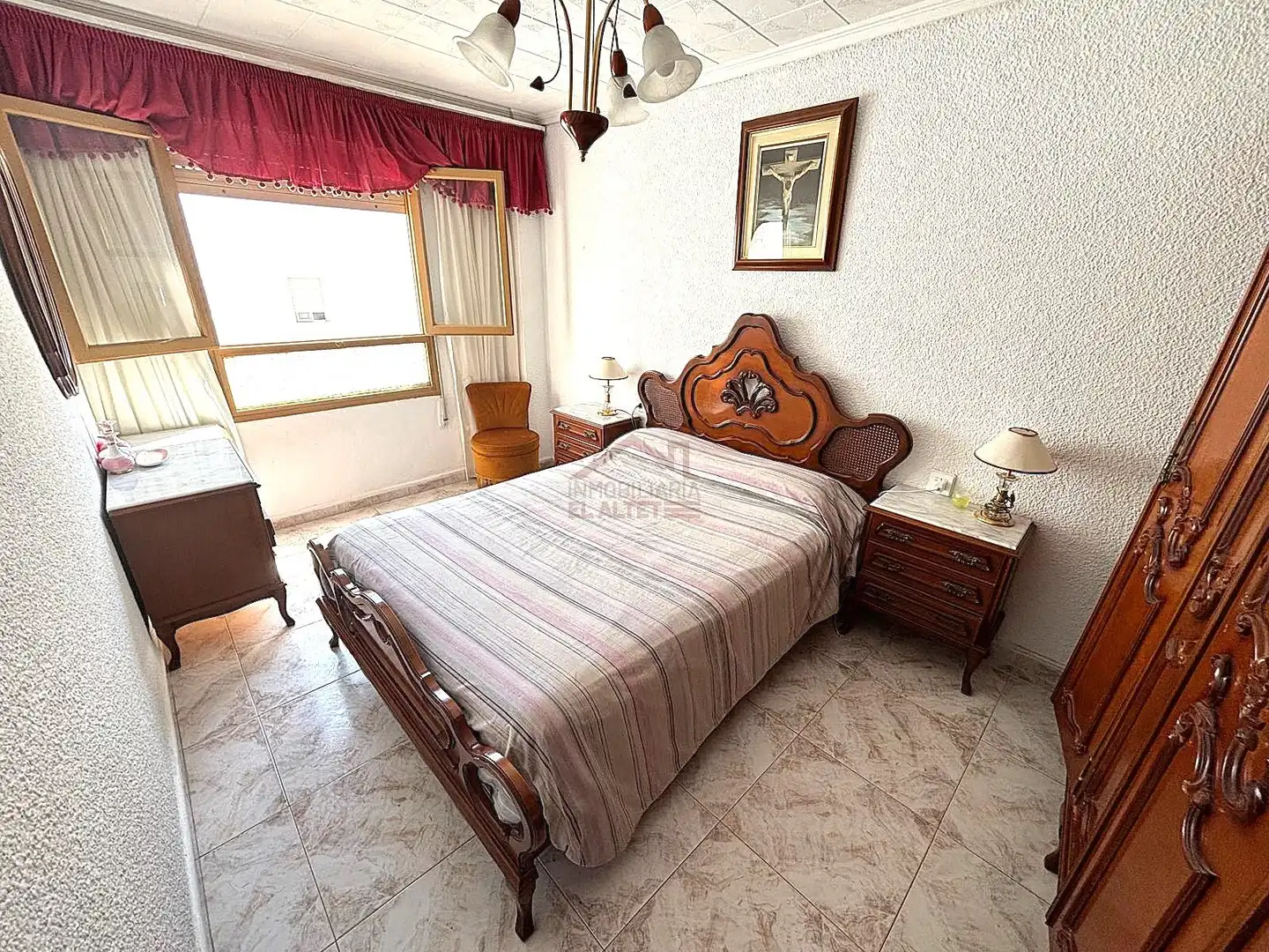 Bedroom of Flat for sale in Elche / Elx  with Furnished, Oven and Balcony