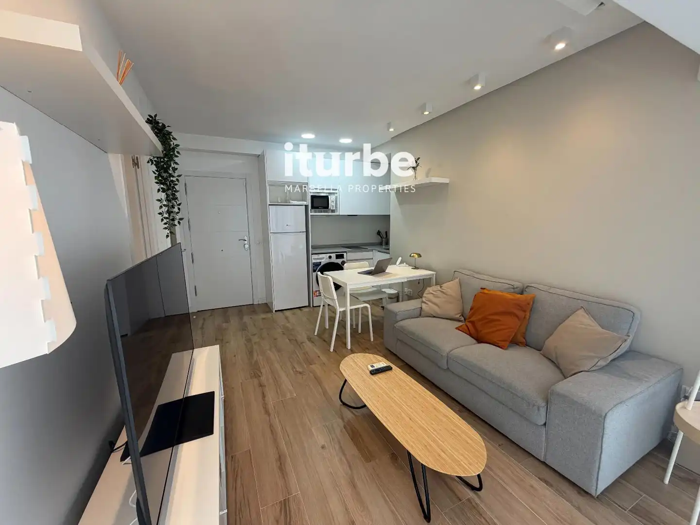 Living room of Flat for rent in Madrid  with Heating, Furnished and Alarm