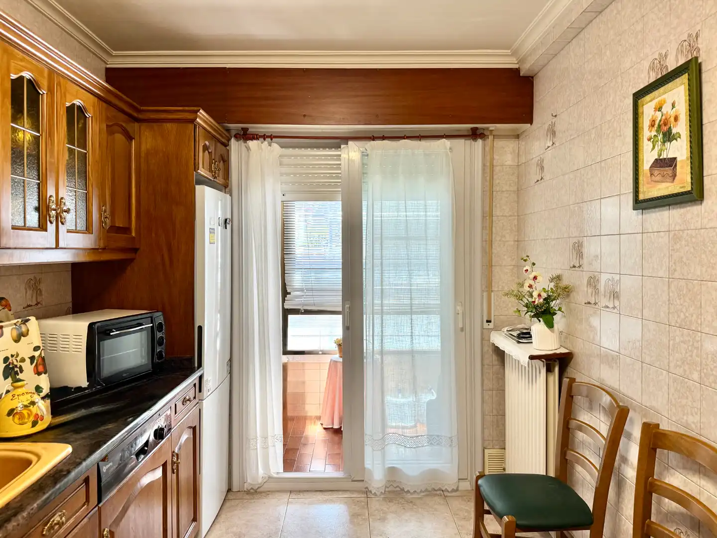 Küche von Wohnung zum Verkauf in Hondarribia mit Heizung, Abstellraum und Balkon