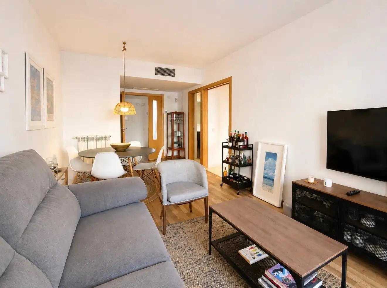 Wohnzimmer von Erdgeschoss zum Verkauf in Campos mit Klimaanlage, Heizung und Terrasse