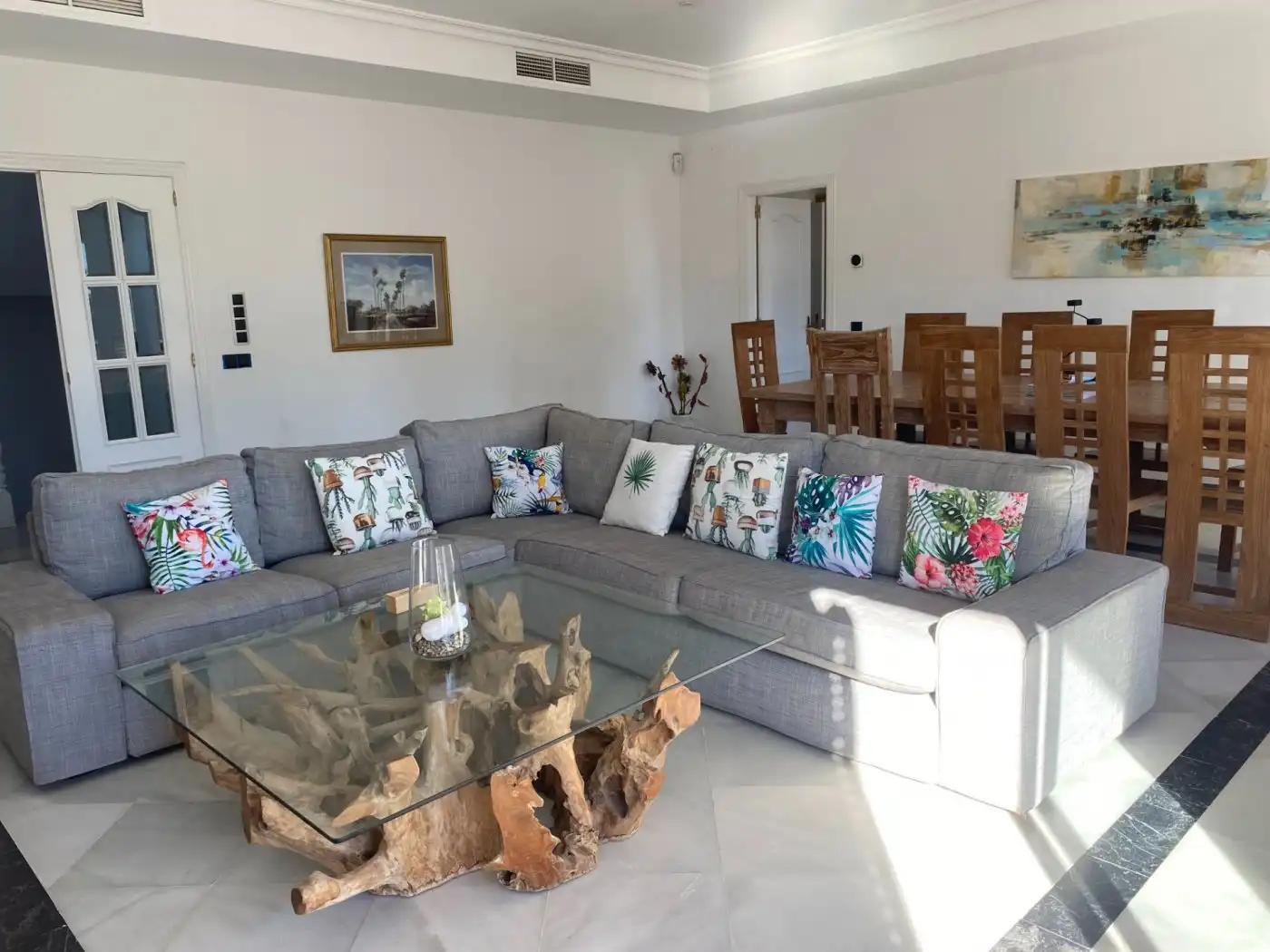 Sala d'estar de Casa o xalet de lloguer en Sotogrande amb Aire condicionat, Calefacció i Jardí privat
